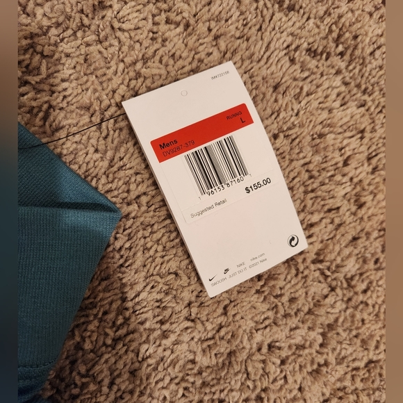 Nike Therma-FIT Run Division Mens Teal Quarter Zip Running Size LARGE DV9287-379 - Picture 5 of 5